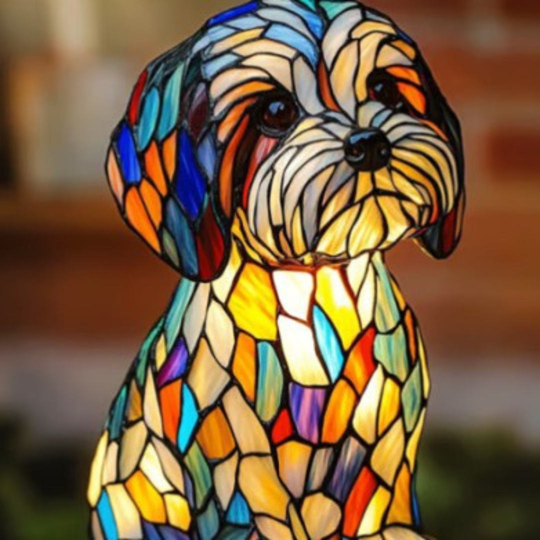 Papouille | Lampe Décorative Papouille en Verre Coloré pour Intérieur