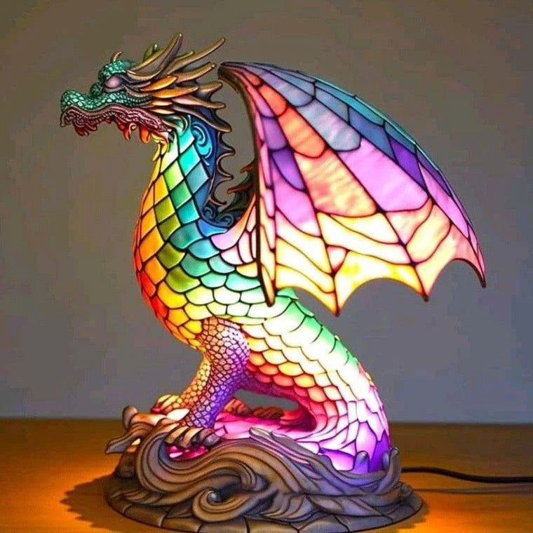 Ignis | Lampe Decorative Unique en Verre Coloré pour Salon et Décoration